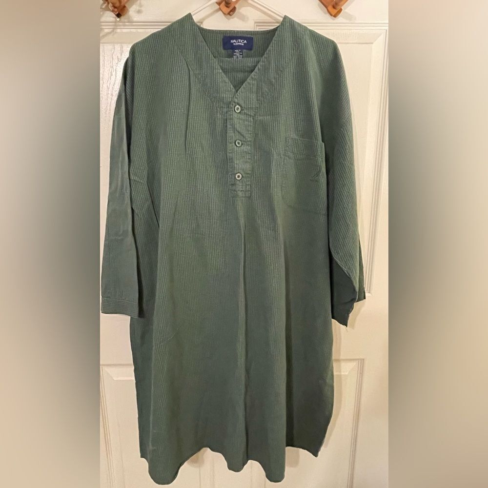 Nautica vintage two-piece pajama set gown and pants